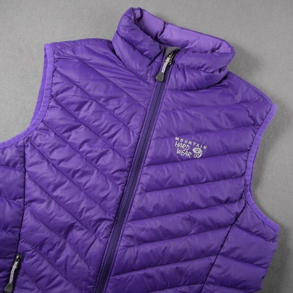 Mountain Hardwear 800 Down Purple Puffer Vest Women's S Lightweight Outdoor